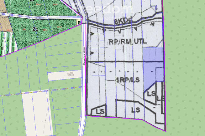 Działka siedliskowa w leśnej okolicy
