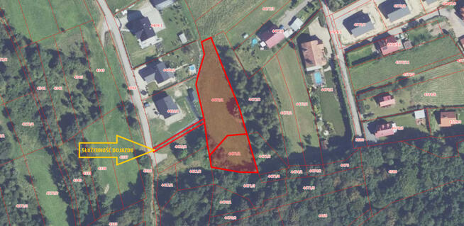 Dziaka budowlana w pobliżu lasu