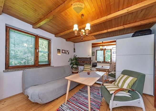 Dom wolnostojący w otoczeniu lasu