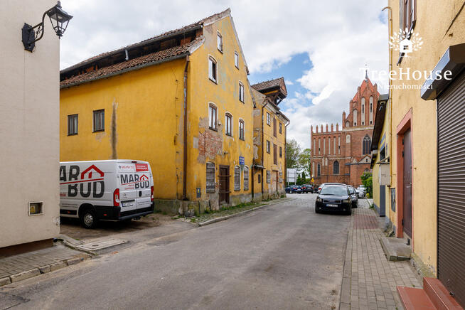 Zabytkowy budynek w centrum Orneta ul. Browarna