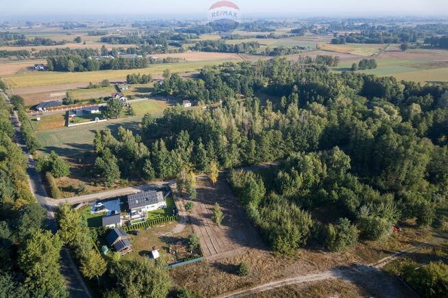 Działka budowlana po mulczowaniu w Grądach