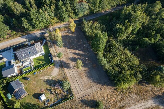 Działka budowlana po mulczowaniu w Grądach