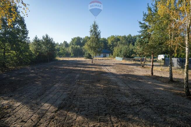Działka budowlana po mulczowaniu w Grądach