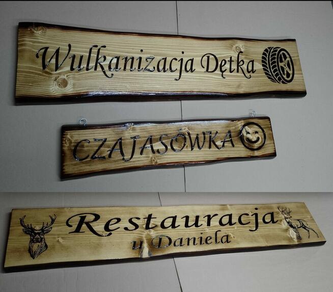 SZYLD DREWNIANY tablica ozdoba na altankę domek z drewna