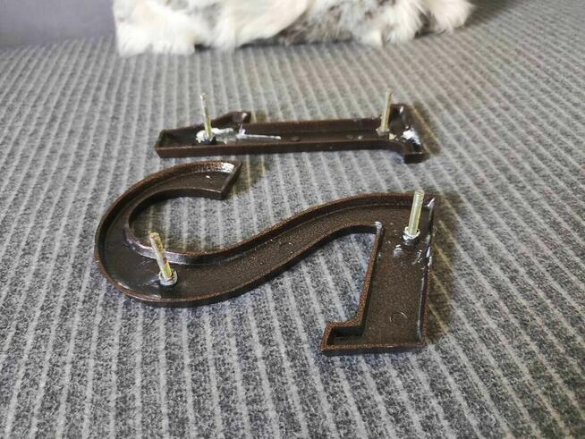 Cyfra Numer Na Budynek Dom Mieszkanie Drzwi Brązowy 21 12