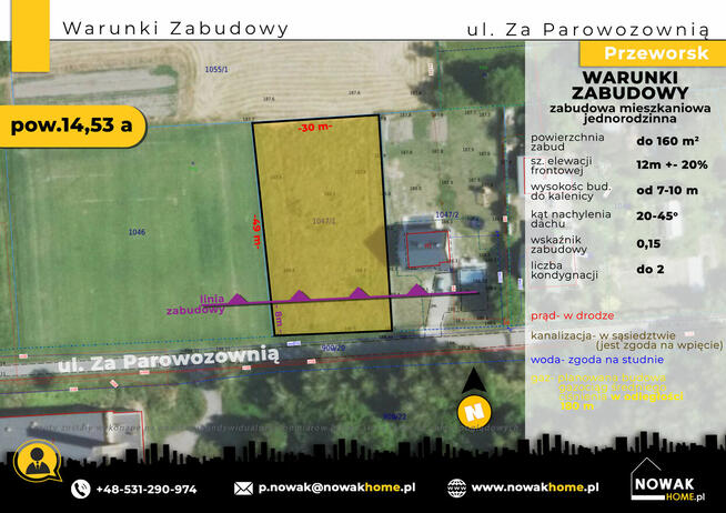 Przeworsk, ul. Za Parowozownią-Sprzedam działkę budowlaną