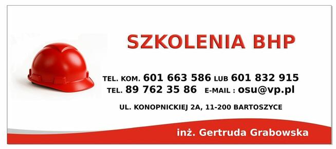 Usługi BHP w pełnym zakresie