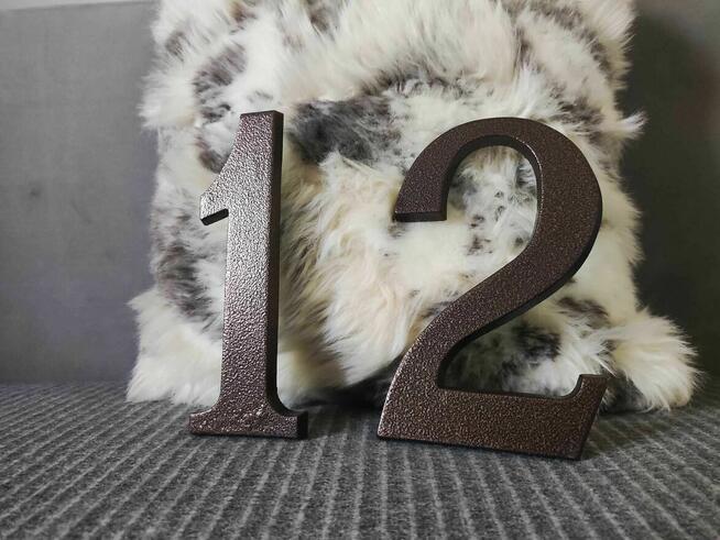 Cyfra Numer Na Budynek Dom Mieszkanie Drzwi Brązowy 21 12