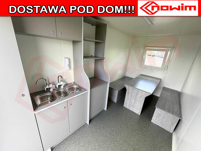 Przyczepa mobilne biuro przyczepka szatnia stołówka socjalna