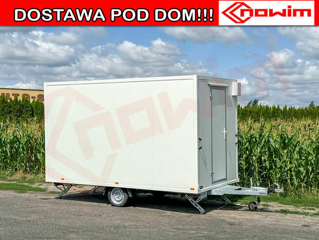 Przyczepa mobilne biuro przyczepka szatnia stołówka socjalna