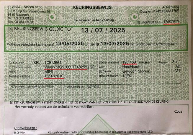 Mini ONE 1.6d Serwis Klimatyzacja Udokumentowany przebieg 206 tys.km