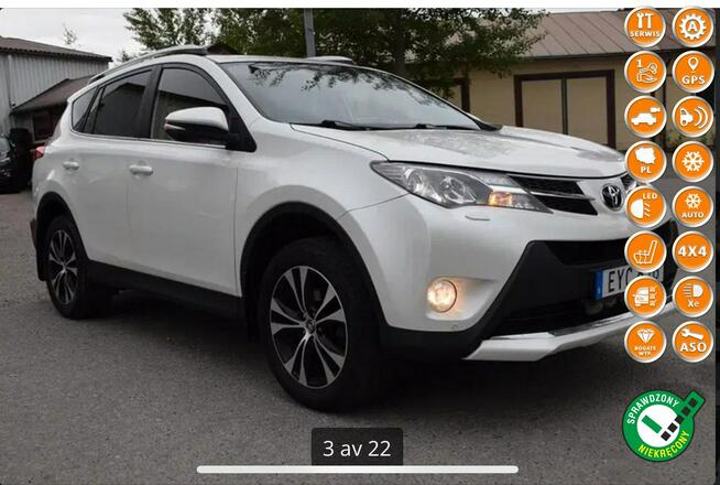 Toyota RAV-4 2.0vvti AWD Automat xenon ledy 4x4 ful serwis bezwypadkowy 1.r.gwaranc