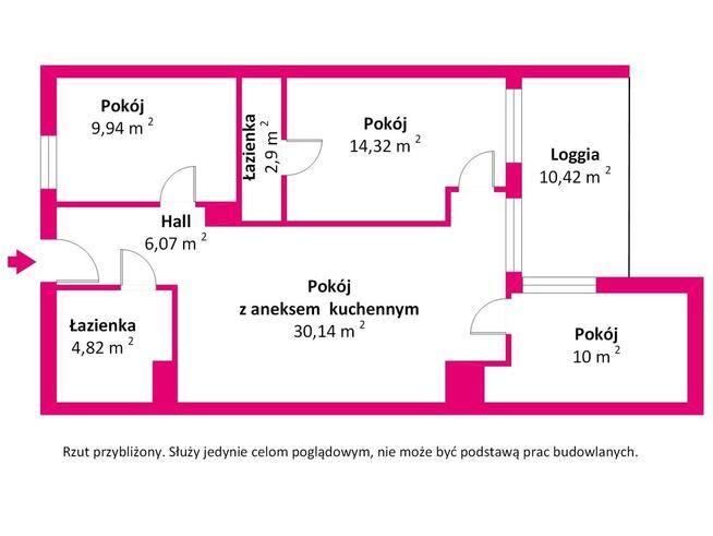 Nowoczesne 4-pok. mieszkanie 78,5 m² z balkonem