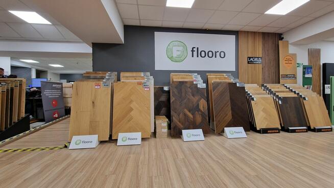 podłoga warstwowa deski parkiet dąb Flooro