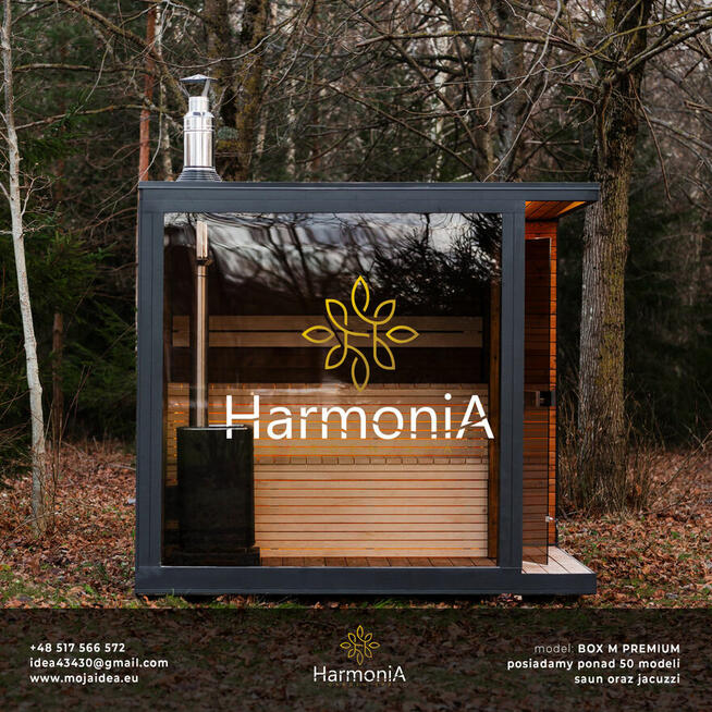 sauna kwadratowa, OKAZJA, fullglass, PREMIUM, ekspozycja, pr