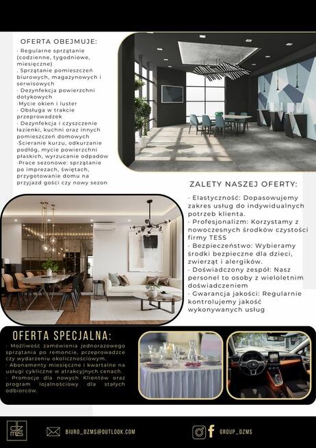 Ulotka firmy sprzątającej