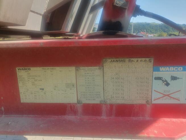 naczepa wywrotka JANMIL długa Long 11,5m aluminium, osie SAF