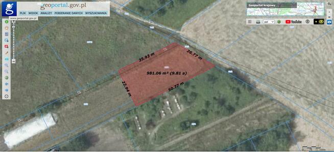 Atrakcyjna działka budowlana 982 m² ul. Za Ogrodem, Kraków