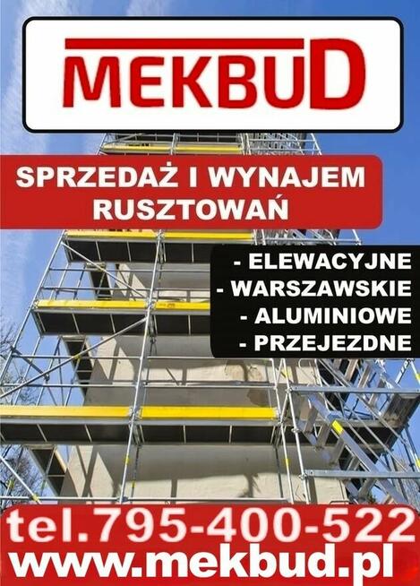 Rusztowanie używane elewacyjne prawie nowe dostawa w Polsce