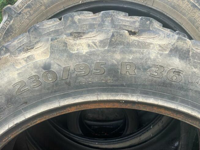 opony 230/95r36 PIRELLI bieżnik ok 3 cm nie naprawiane 9,5-3