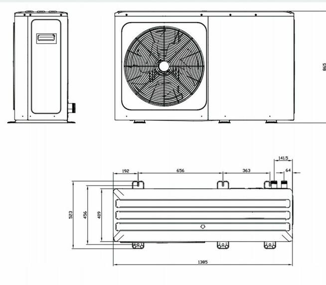 Sprzedam Pompa ciepła MIDEA 8,4 kW M-THERMAL ARCTIC R290