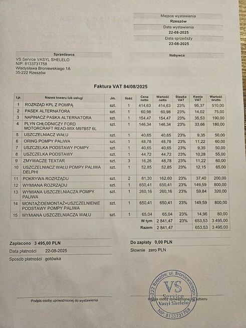 Ford Mondeo 2015, 2.0 tdci 180 KM, Automat, Hak, Webasto