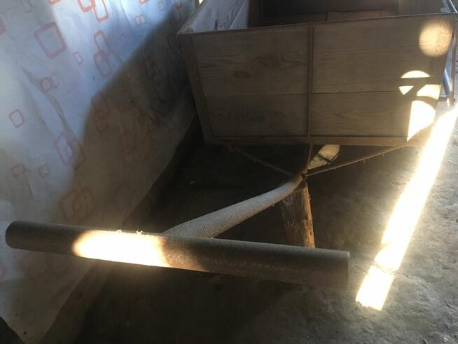 Wózek z dyszlem metalowy ogrodowy 120x80 Wózek z dyszlem met