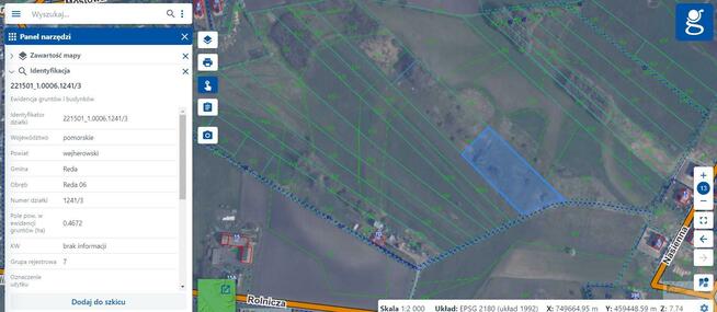 Działka budowlana Reda, Rolnicza