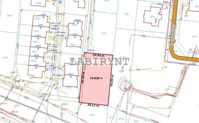 Parkitka, budowlana, 645m2, wymiary 19x34, media