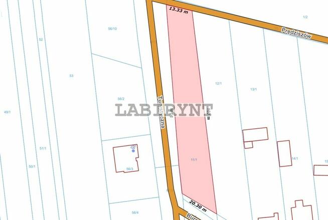 Mirów, działka budowlana, narożna, 1400m2, media