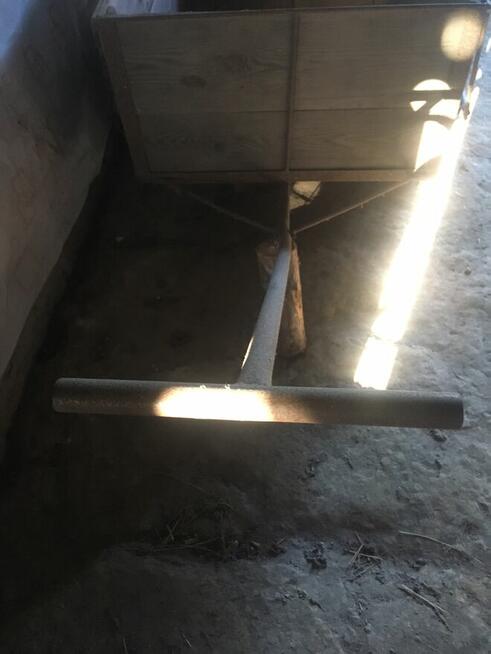 Wózek z dyszlem metalowy ogrodowy 120x80 Wózek z dyszlem met