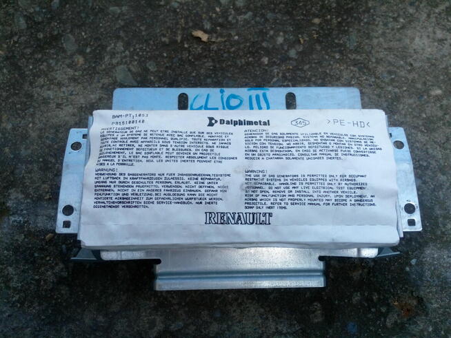 Renault Clio III airbag pasażera