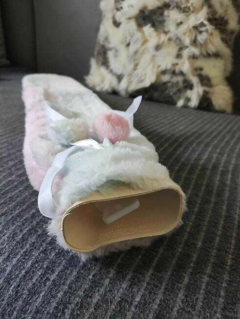 Termofor Gumowy Długi w pokrowcu na gorąca wodę na bóle mięśni