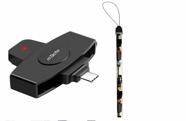 Czytnik Kart Kierowców-Micro USB+Adapter na USB-C
