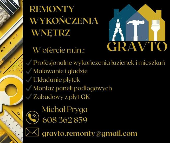Gravto – Remonty i wykończenia wnętrz | Wrocław i okolice