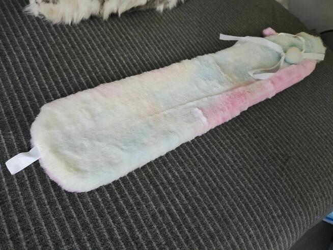 Termofor Gumowy Długi w pokrowcu na gorąca wodę na bóle mięśni