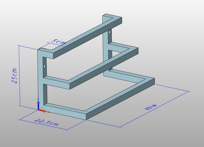 Stojak stelaż na ręczniki do łazienki wieszak reling