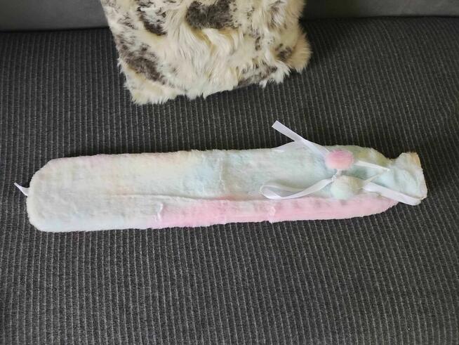 Termofor Gumowy Długi w pokrowcu na gorąca wodę na bóle mięśni