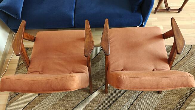 2 fotele z PRL po gruntownej renowacji