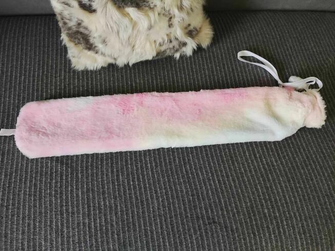 Termofor Gumowy Długi w pokrowcu na gorąca wodę na bóle mięśni