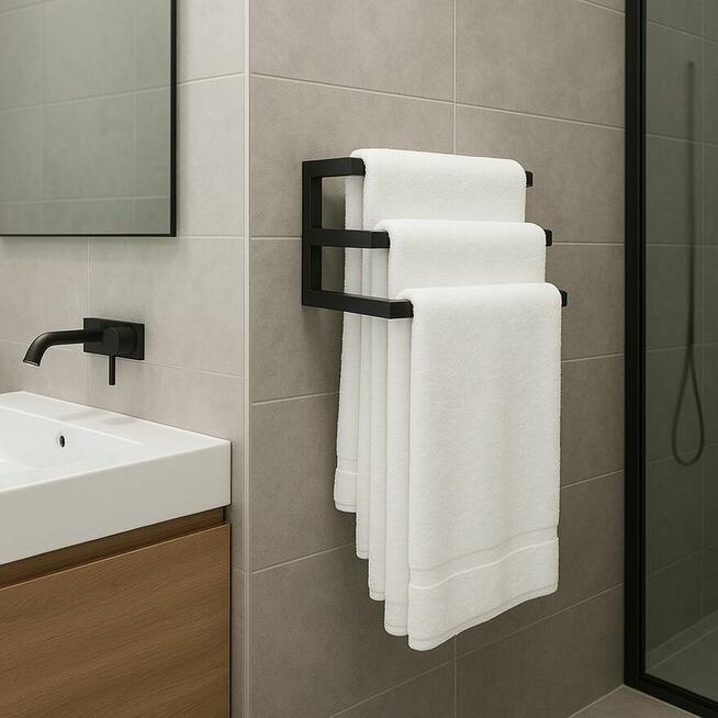 Stojak stelaż na ręczniki do łazienki wieszak reling