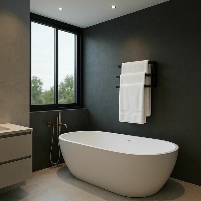 Stojak stelaż na ręczniki do łazienki wieszak reling