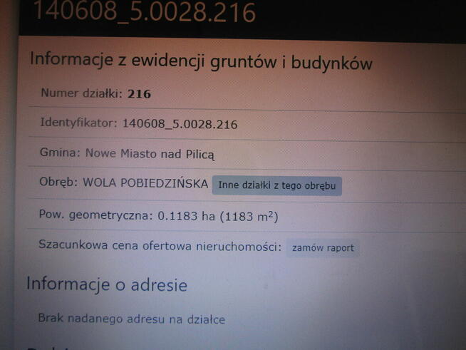 Działka budowlana w Woli Pobiedzińskiej