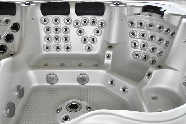 Jacuzi ogrodowe SPA Balboa 250×230×95 cm Akryl. Pokrywa schody