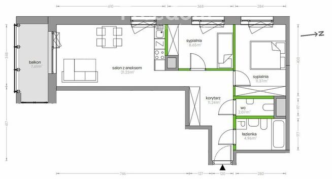 Warszawa, Służew Dolny, ul. Władysława Sikorskiego