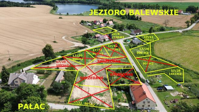 UZBROJONA Działka budowlana nad jeziorem Balewo