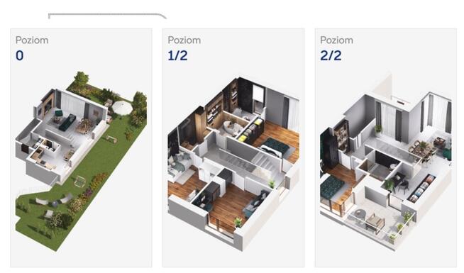 Nowoczesny bliźniak w otoczeniu zieleni bez prowiz
