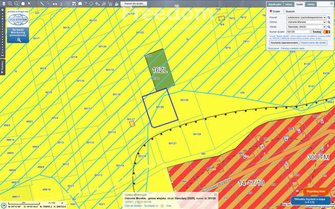 Sianożęty, dz. gruntu w odległości 1km od morza