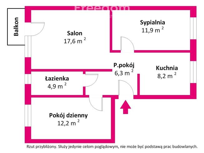 3 pokojowe, rozkładowe na Jarotach na sprzedaż