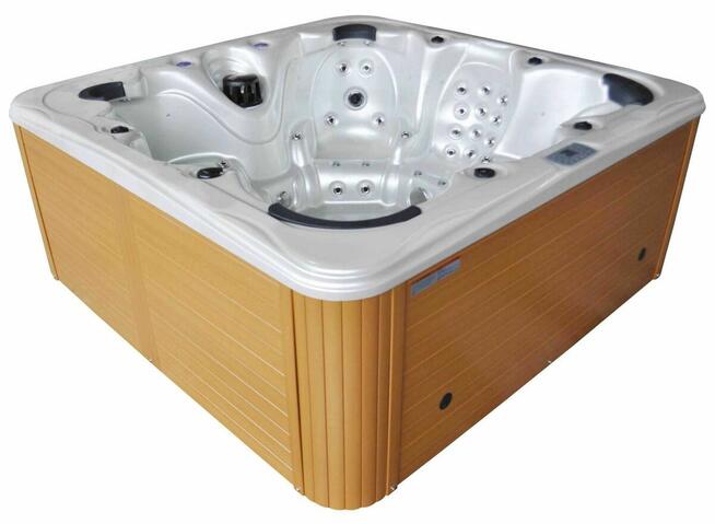 Jacuzi ogrodowe Balboa 224×224×90 cm Akryl. Pokrywa schody